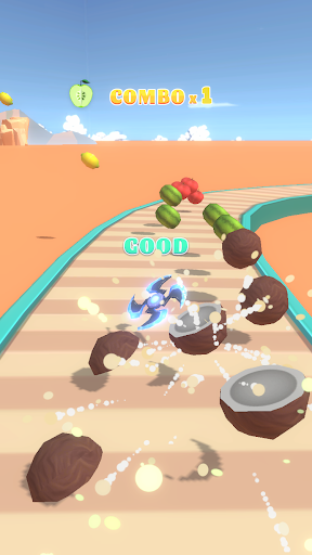 Android application cut fruit screenshort