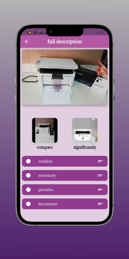 Android application HP Laserjet Pro MFP M28W Guide screenshort