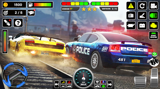 Police Car Thief Chase Game