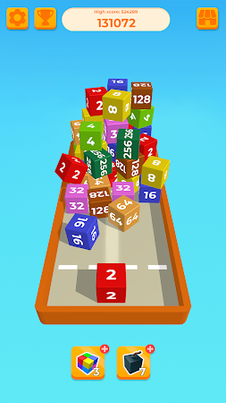 Game screenshot チェーンキューブ 2048：3D マージ ゲーム mod apk