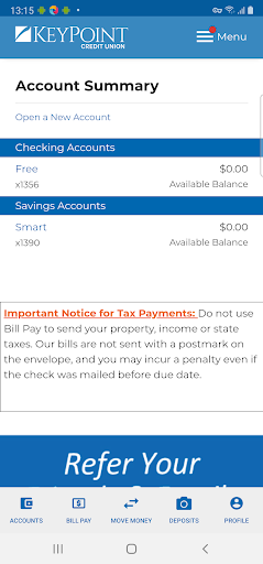 KeyPoint Credit Union Screen 3