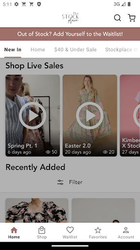 Android application Stockplace screenshort