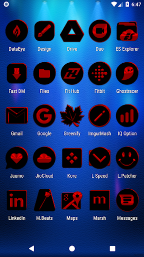 Black and Red Icon Pack Screen 3