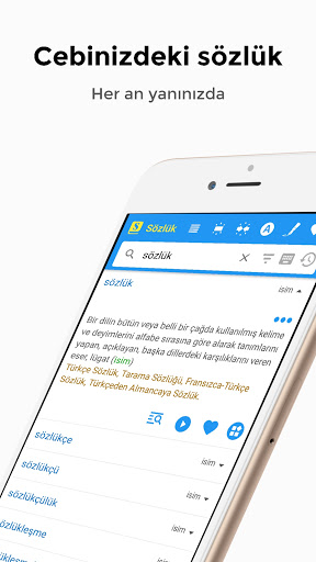 Android application Wide Turkish Dictionary screenshort
