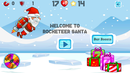 Android application Rocketeer Santa screenshort