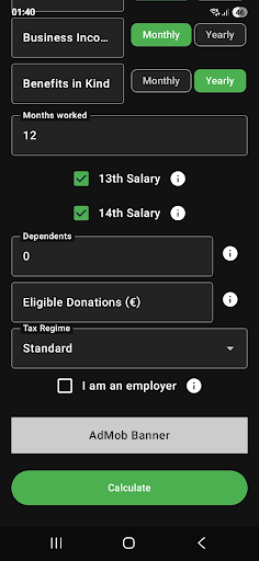 Greek Tax  Salary Calculator
