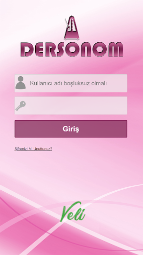 Android application Dersonom Veli Mobil screenshort