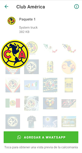 Club América Stickers Screen 3