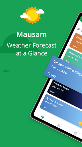 Android application Mausam: Live Weather Forecast screenshort