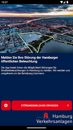 Android application StörMeldung Hamburg screenshort