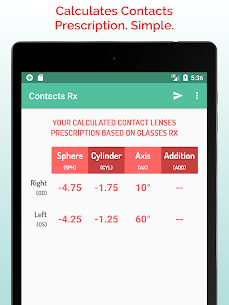 Contact Lens Calculator 9