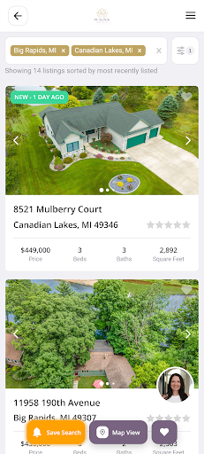 Michigan Home Search Screen 2
