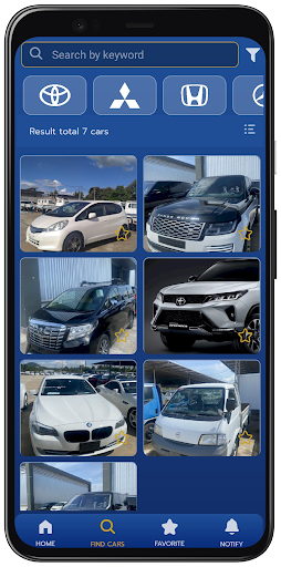 JAPAN USED CAR Screen 2