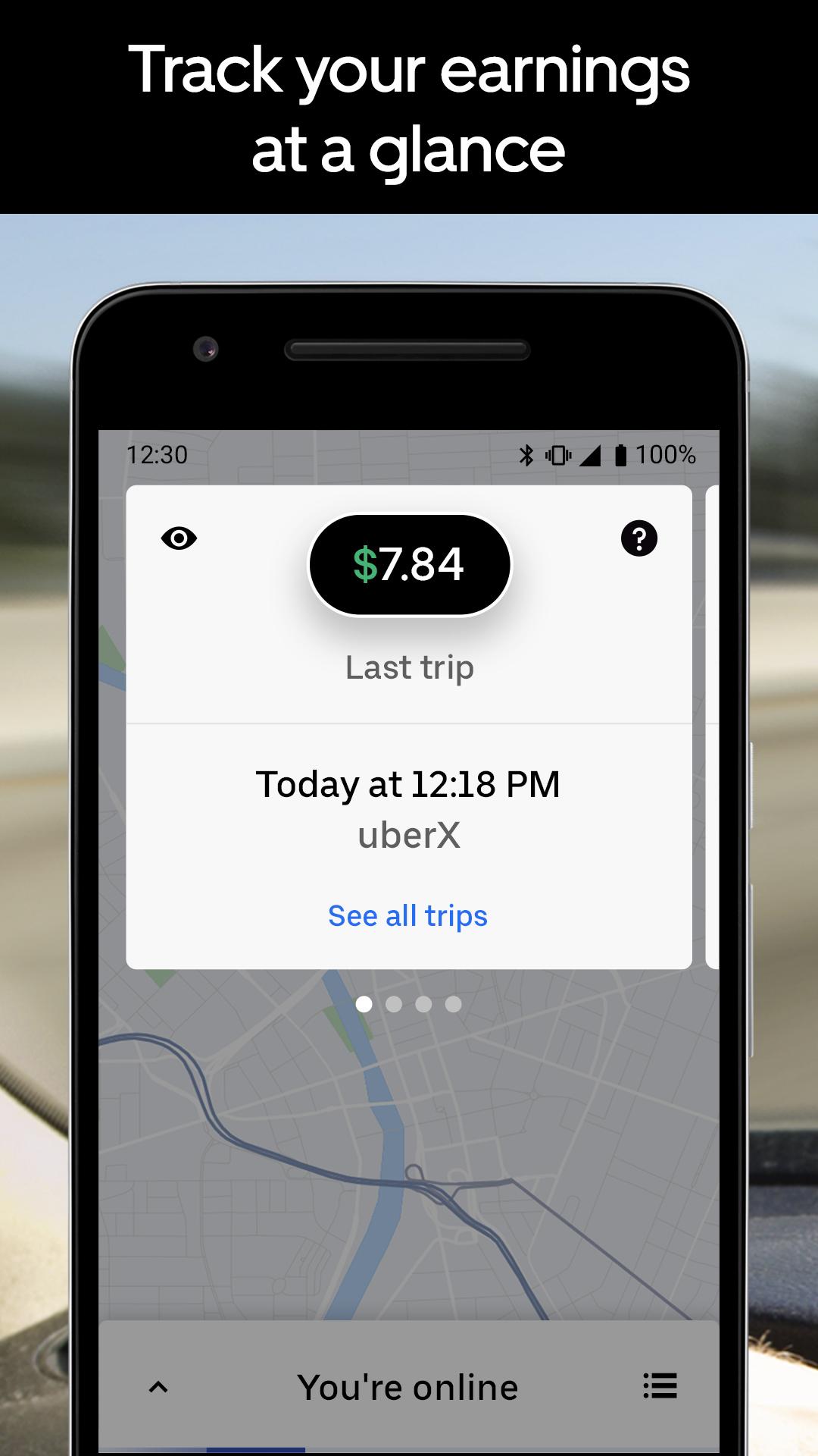 Android application Uber - Driver: Drive & Deliver screenshort