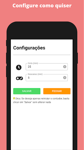 PomoClock - Timer Pomodoro Screen 3