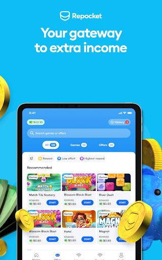 Screenshot of Repocket - Make Money Daily