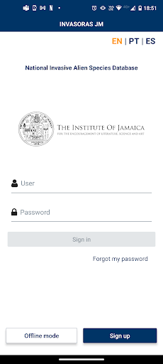 Android application Invasoras JM screenshort