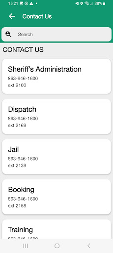 Glades County Sheriffs Office Screen 2