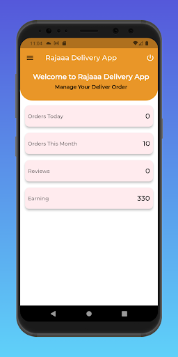 Rajaaa Delivery App Screen 2