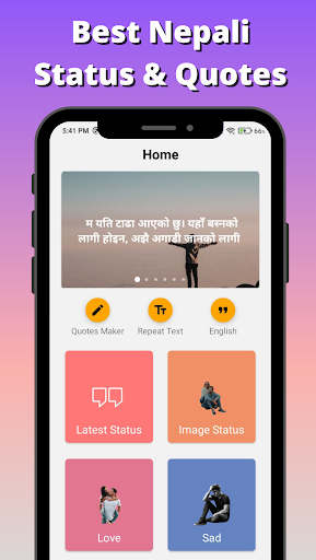 Nepali Status and Quotes with Editor 1.3.7 screenshots 1