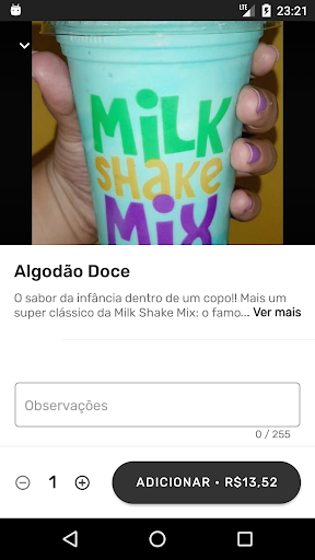 Milk Shake Mix Delivery