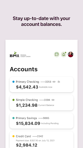 BMI Federal Credit Union Screen 2