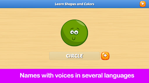 Android application Learn Shapes and Colors Names screenshort