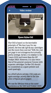 Epson Stylus C62 Guide
