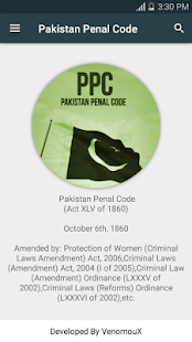 PPC Pakistan Penal Code 1860