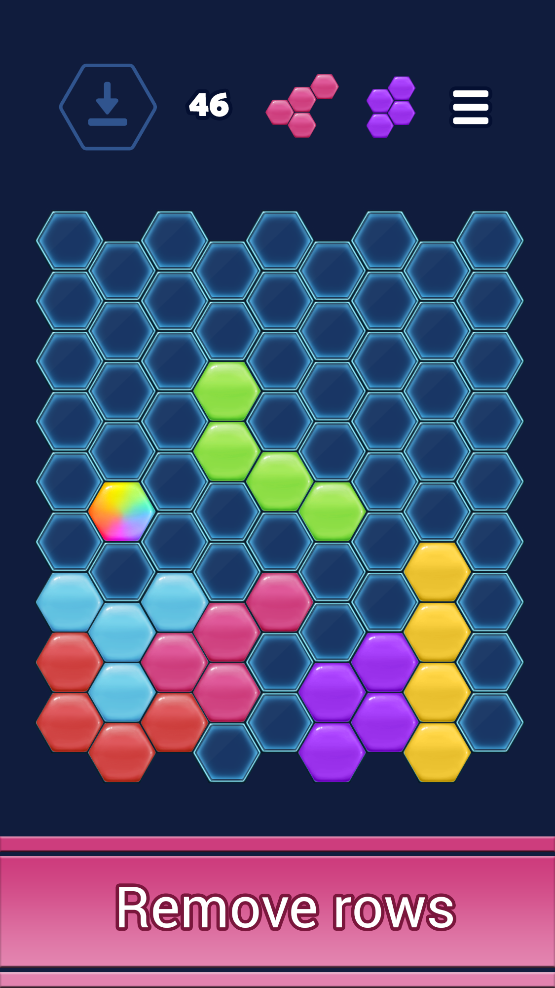 Android application Hexus: Hexa Block Puzzle screenshort