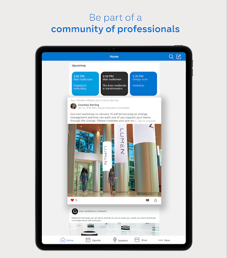 Screenshot of Lumen Events