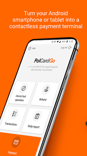Android application PolCard Go screenshort