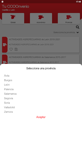 Tu CCOOnvenio Screen 2