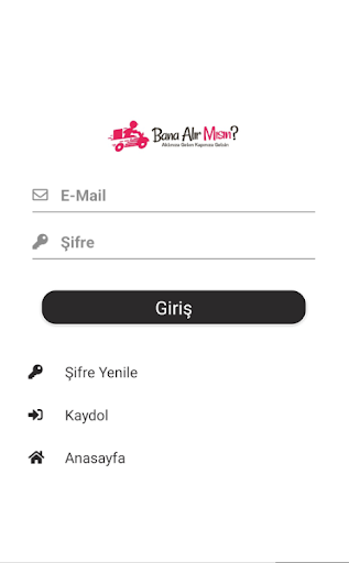Android application Bana Alir Misin? - Hızlı Kurye screenshort