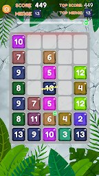 Diamond Merge Number - Drag and Merge Puzzle game