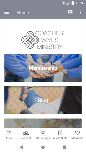 Android application Coaches' Wives Ministry screenshort