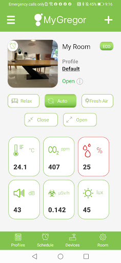 Android application MyGregor screenshort