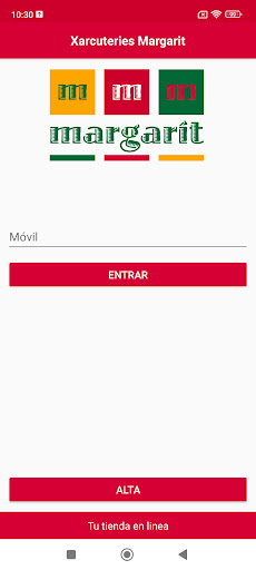 Android application Xarcuteries Margarit screenshort