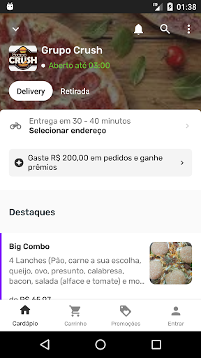 Android application Grupo Crush screenshort