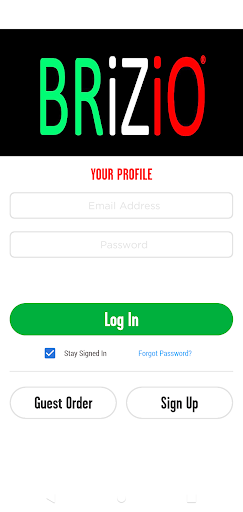 Android application Brizio screenshort