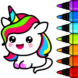 Imagem do ícone Unicorn Coloring Book for Kids