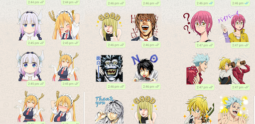 Anime Stickers For WhatsApp Fr