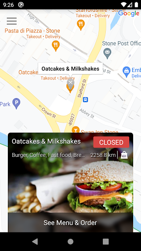 Oatcakes & Milkshakes Screen 2