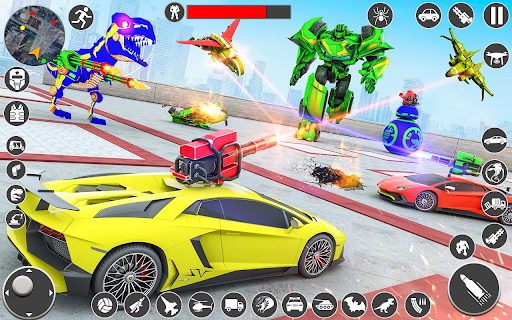 US Police Car Robot Battle Screen 2