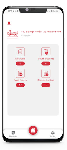 Android application Logister Captains screenshort