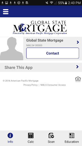 Screenshot of Global State Mortgage