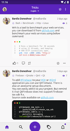 Android application Tricks screenshort