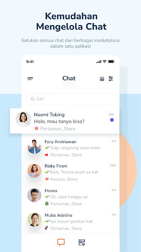 Android application Jubelio Chat screenshort