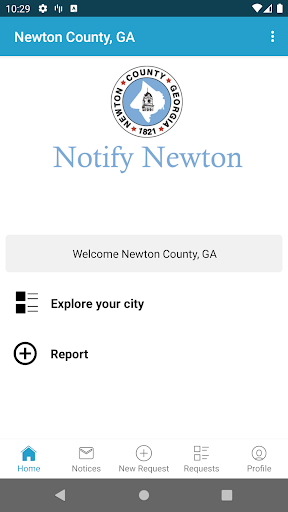 Android application Notify Newton screenshort