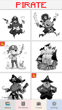 #3. Pirate - Pixel Art (Android) By: Nanamesh